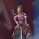 Loba's 'Magenta Militant' cosmetic legendary skin in Apex Legends.
